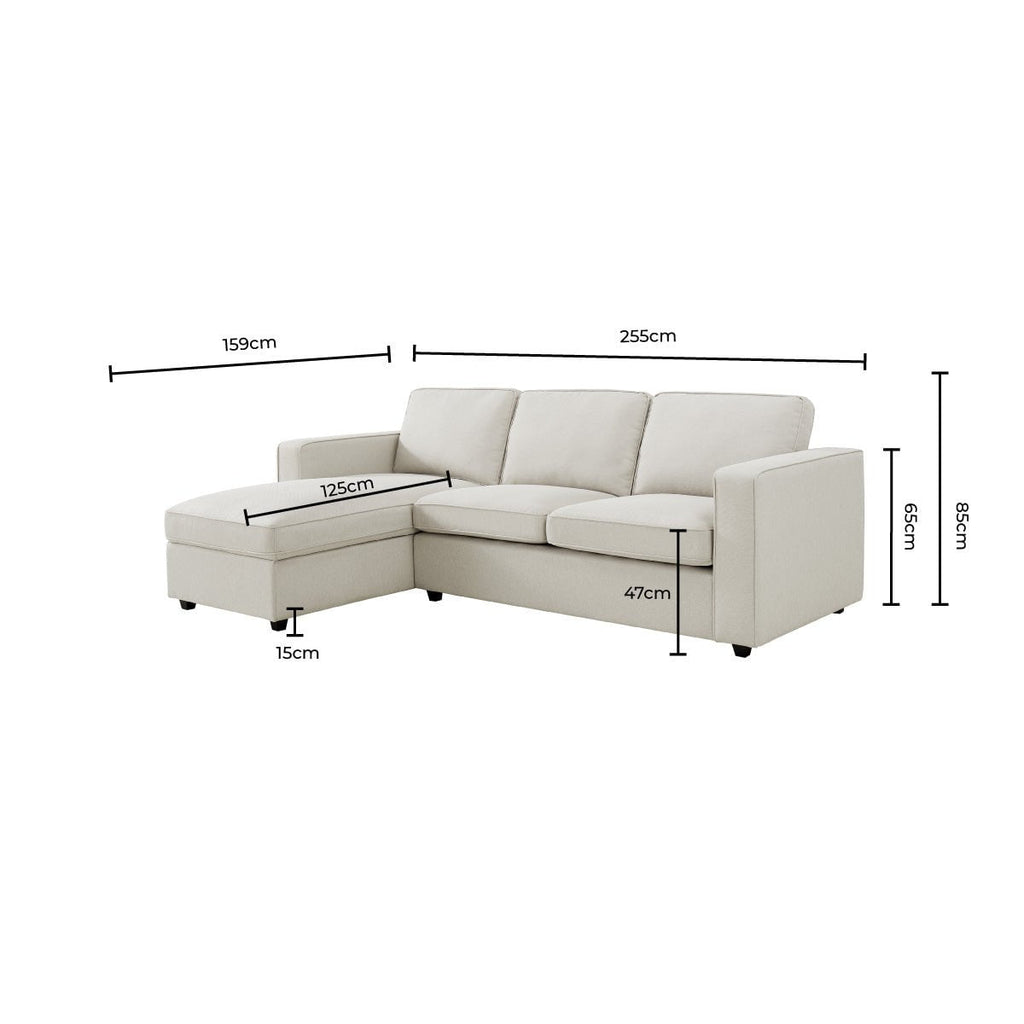 Soho Left Hand Storage Chaise Sofa - Dark Olive