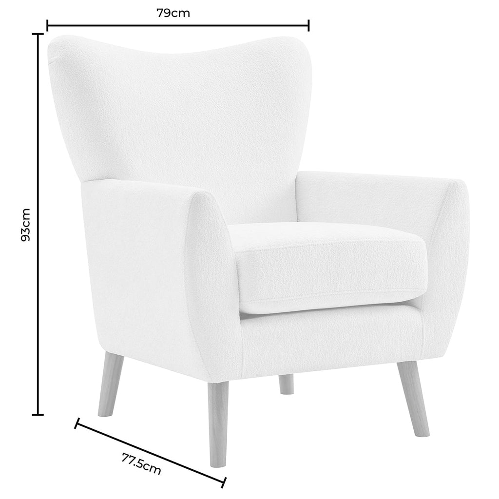 Alia Accent Chair - Faux Leather Tan