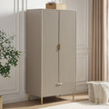 Evie 2 Door Wardrobe with Drawers - Taupe