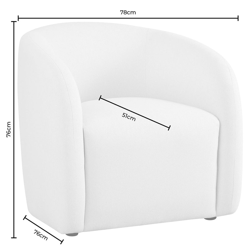 Liberty Accent Chair - Cream Linen