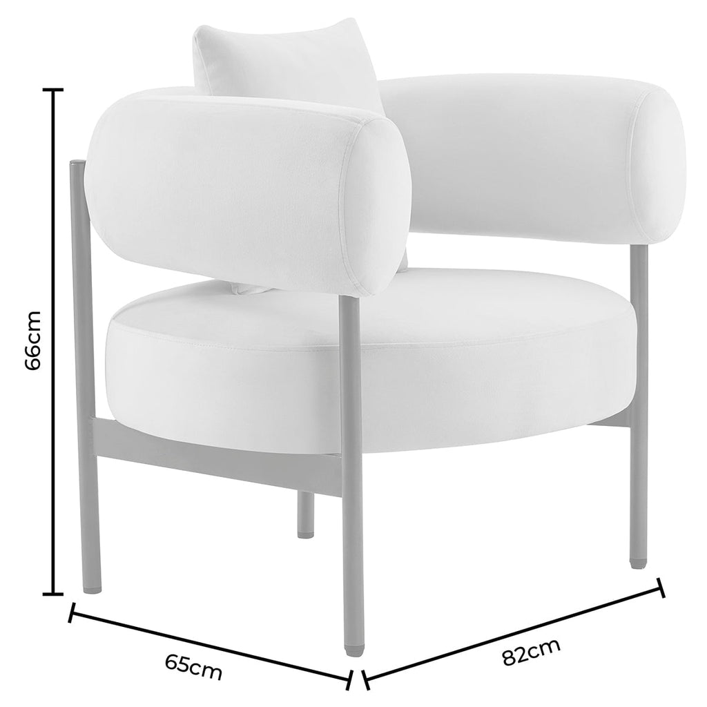 Sabrina Accent Chair - Blue Stripe