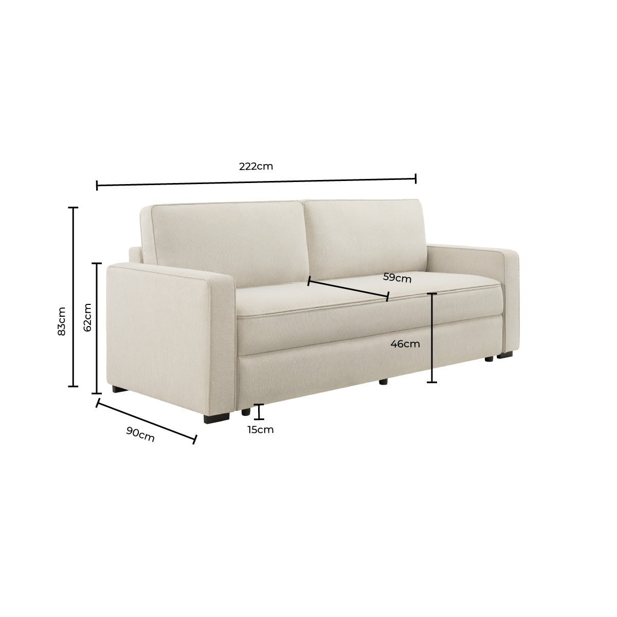 Soho Sofa Bed - Dark Olive