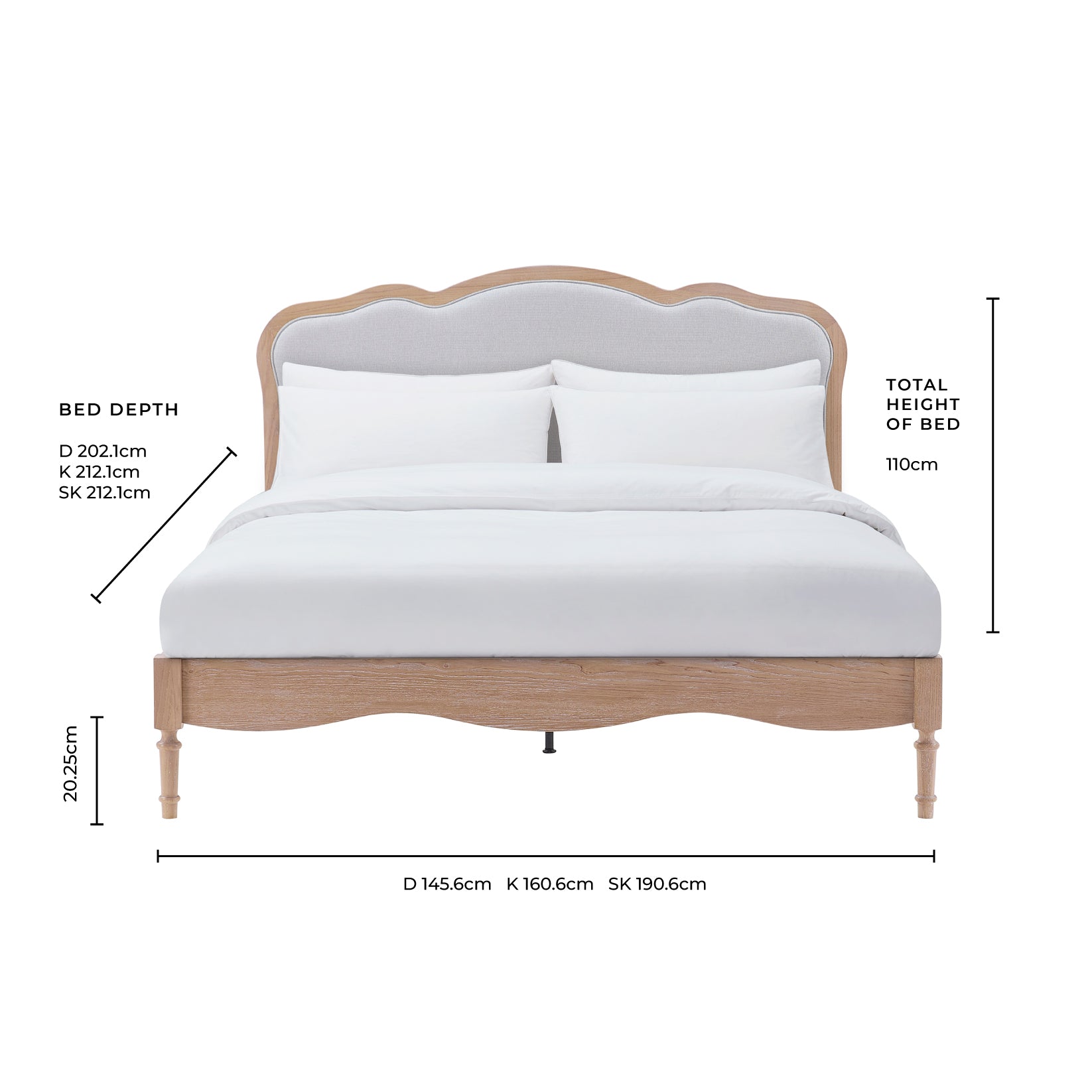 Versailles Bed Frame - Plum